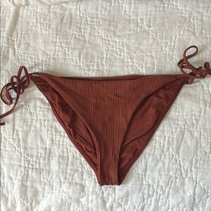 L*space tobacco ribbed bikini bottoms XL